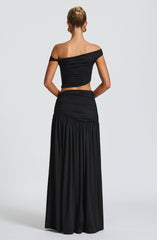 Saira Maxi Skirt - Black Skirt Babyboo Fashion Premium Exclusive Design