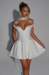 Sapphire Mini Dress - Ivory Dress Babyboo Fashion Premium Exclusive Design