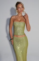 Serena Top - Olive Tops Babyboo Fashion Premium Exclusive Design