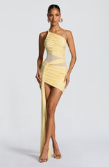 Shazia Mini Dress - Lemon Dress Babyboo Fashion Premium Exclusive Design