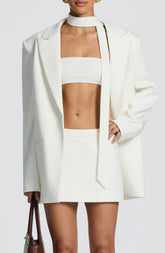 Vinnie Scarf - Ivory Accessories ONE SIZE Babyboo Fashion Premium Exclusive Design