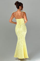 Whitney Maxi Dress - Lemon Dress Babyboo Fashion Premium Exclusive Design