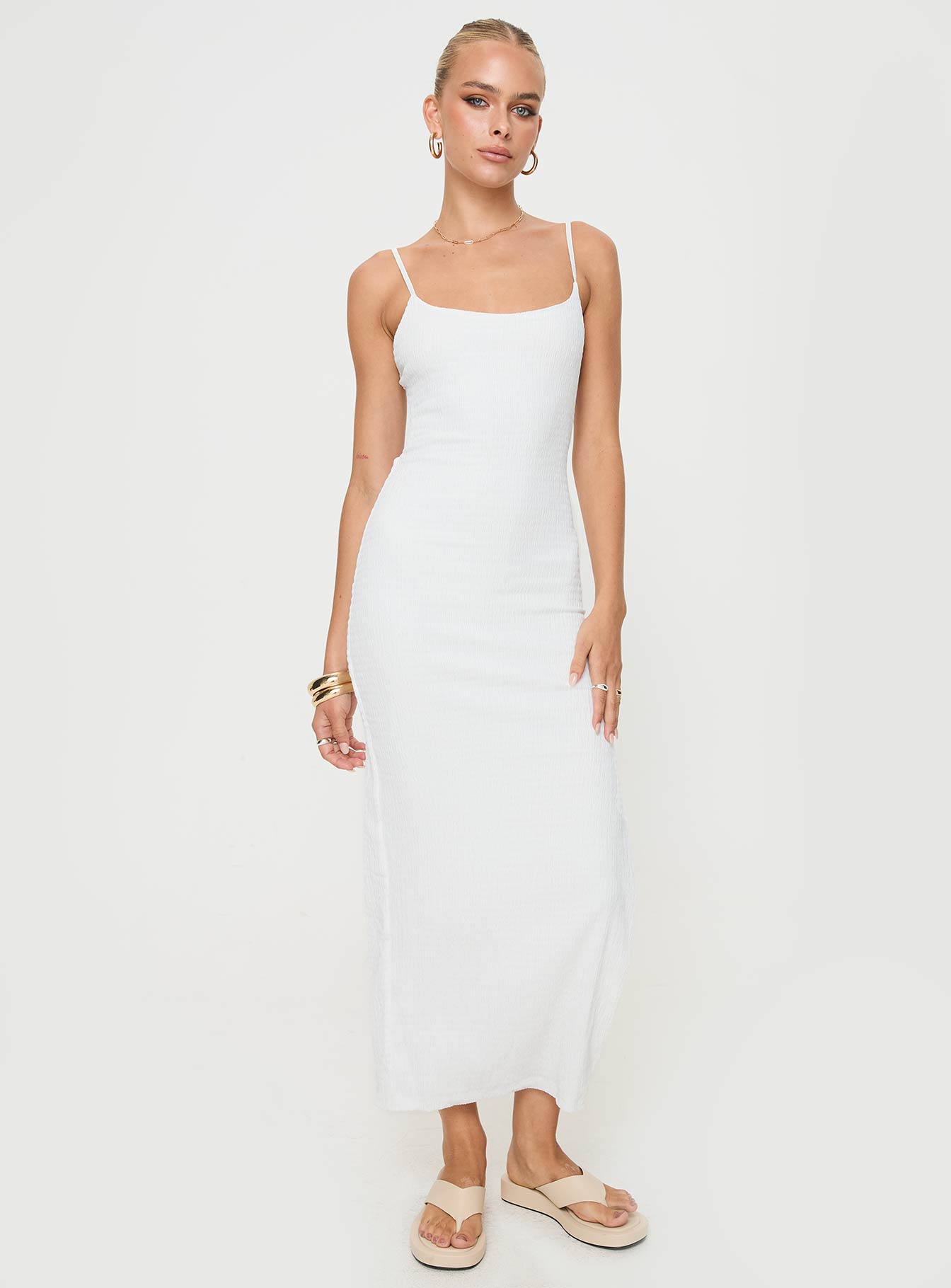 Elestria Maxi Dress White