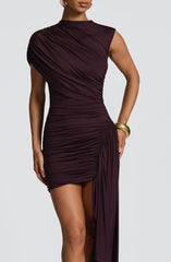 Marnie Mini Dress - Plum Dress Babyboo Fashion Premium Exclusive Design