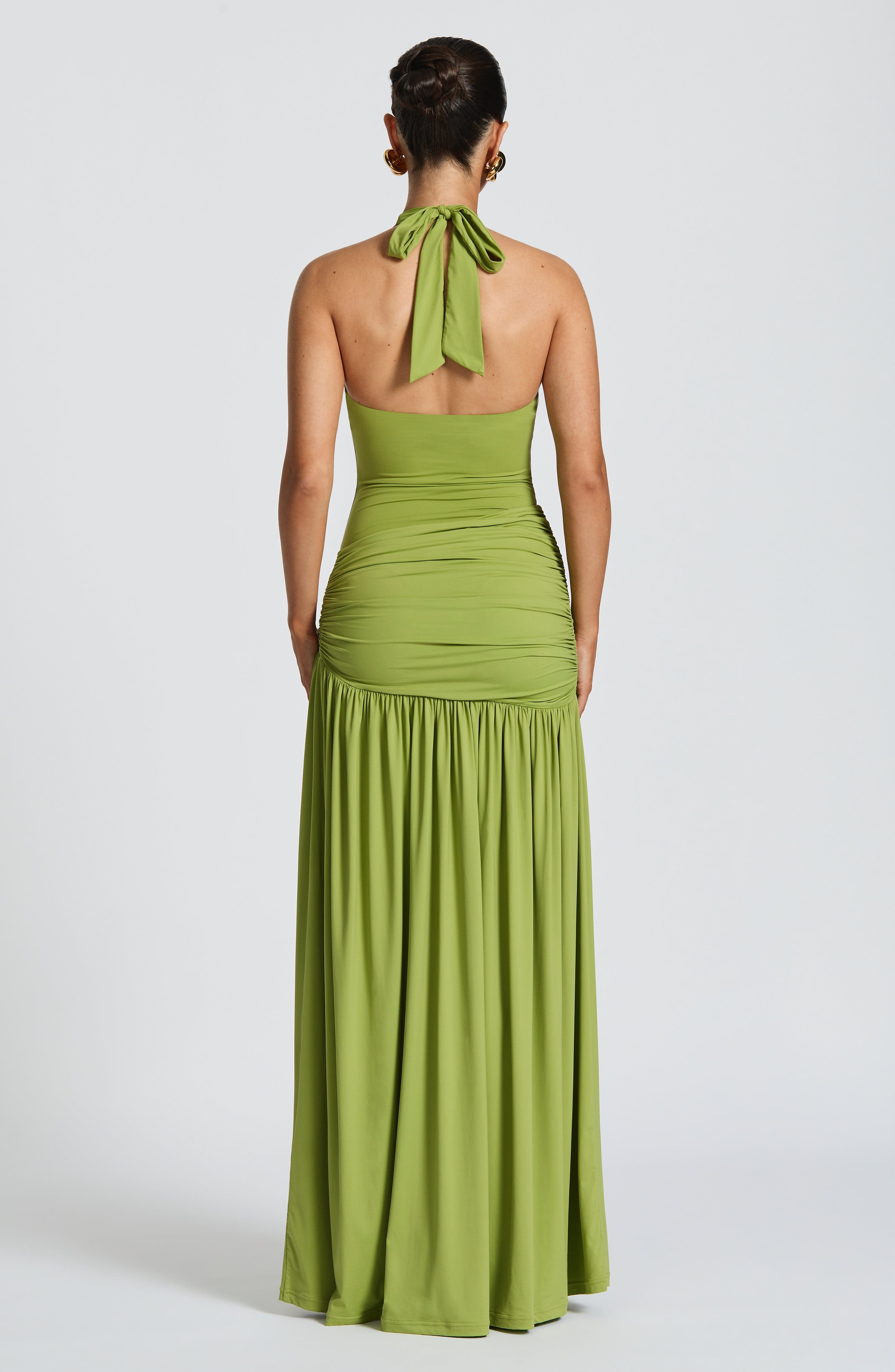 Saira Maxi Skirt - Olive Skirt Babyboo Fashion Premium Exclusive Design