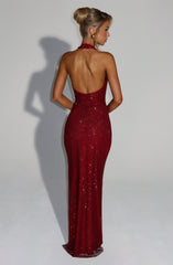 Starla Maxi Dress - Wine Dress Babyboo Fashion Premium Exclusive Design