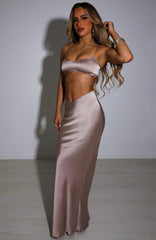 Valeria Maxi Skirt - Champagne Babyboo Fashion Premium Exclusive Design