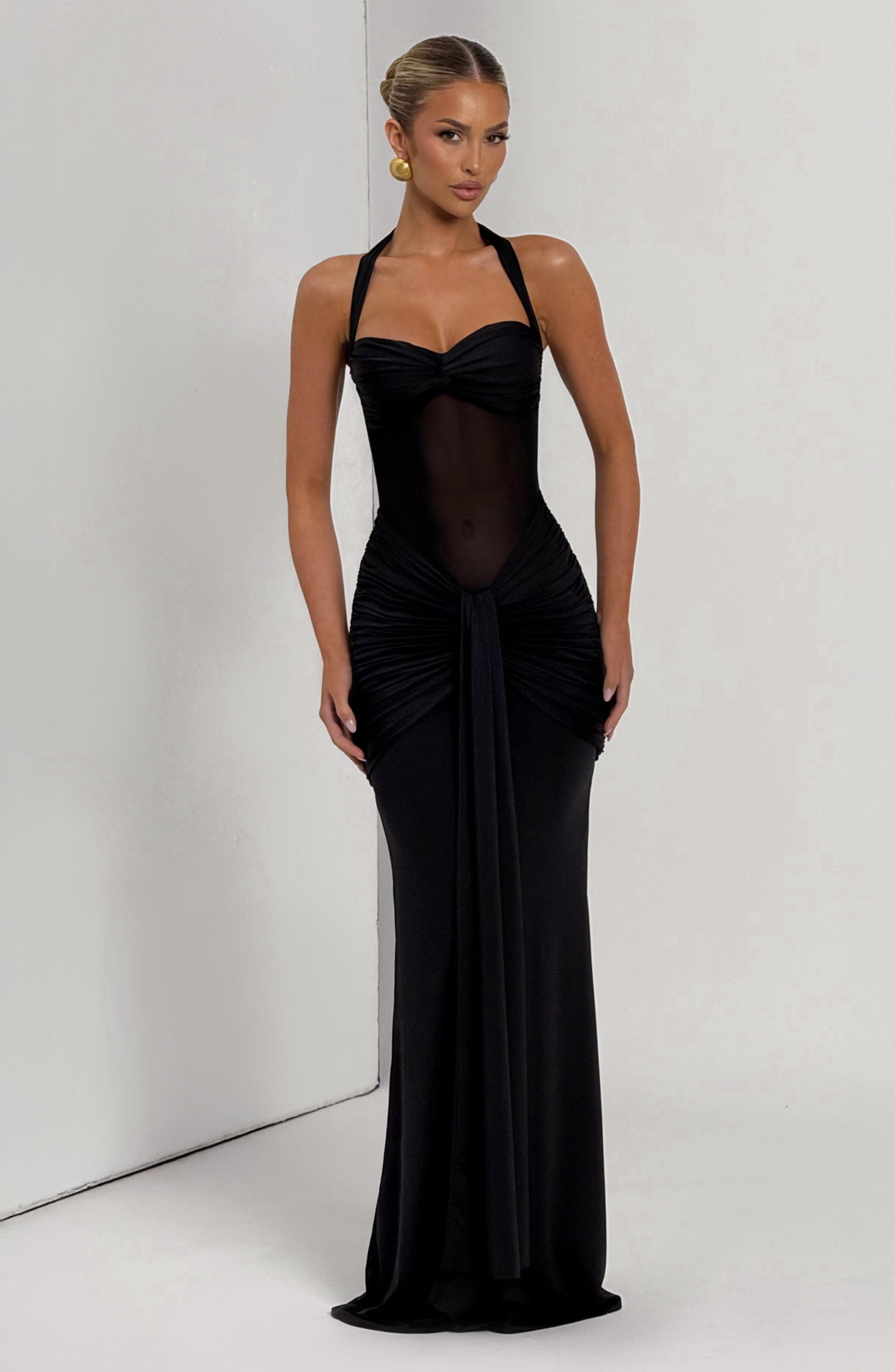 Vixen Maxi Dress - Black Dress Babyboo Fashion Premium Exclusive Design
