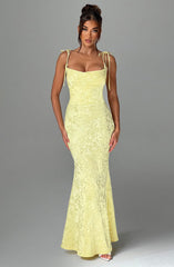 Whitney Maxi Dress - Lemon Dress Babyboo Fashion Premium Exclusive Design